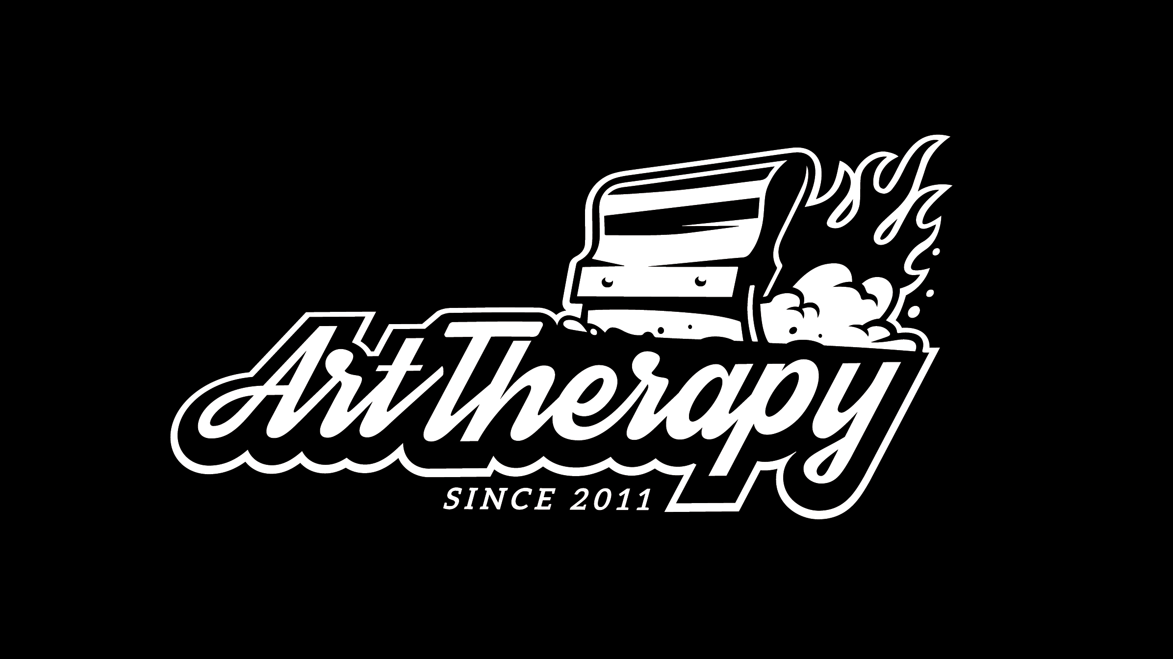 Logo use on black background