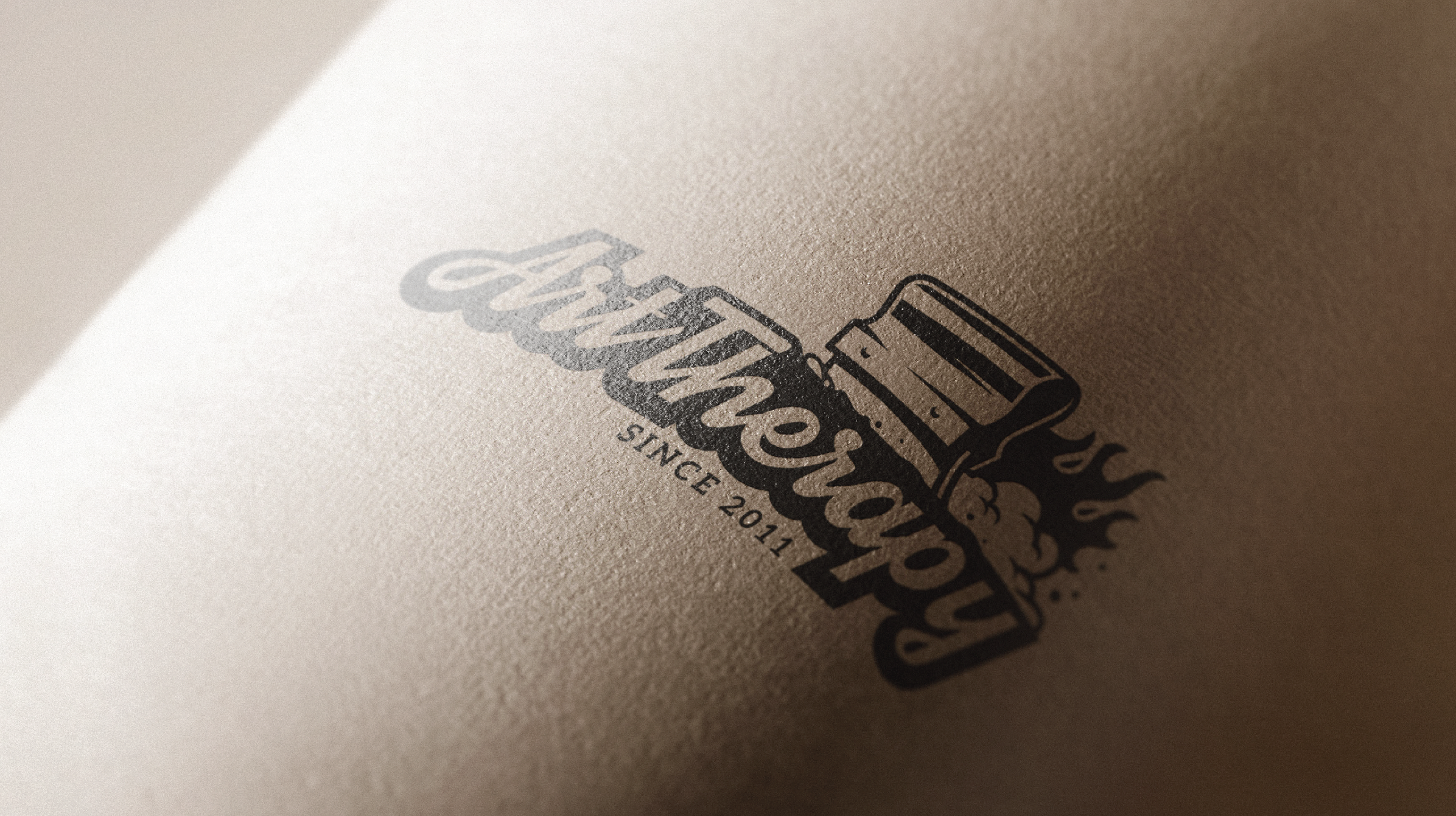 Logo printed on paper